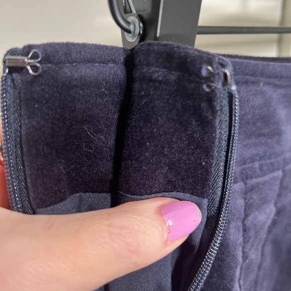 Talbots Dk Purple Velvet Skirt - Picture 7 of 9